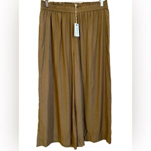 Mersea Ibiza wide leg pant NWT tobacco brown Large